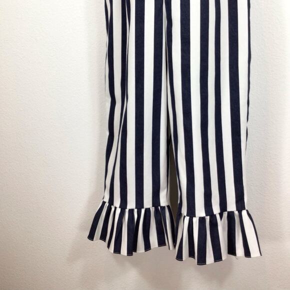ASOS Stripe Pinny Jumpsuit with Frill Hem size 4 NWT - Picture 5 of 8